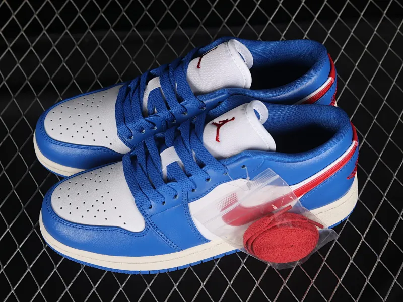 All categories Air Jordan Jordan series basketball shoes Air Jordan 1 Low Air Jordan 1 Low "Sport Blue" AJ1 Joe 1 Independence Day color low-top basketball shoes DC0774-416